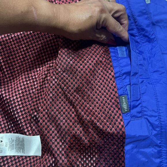 Columbia Windbreaker Sports Wear Jacket Size 10/12 Girls Blue - Picture 16 of 16